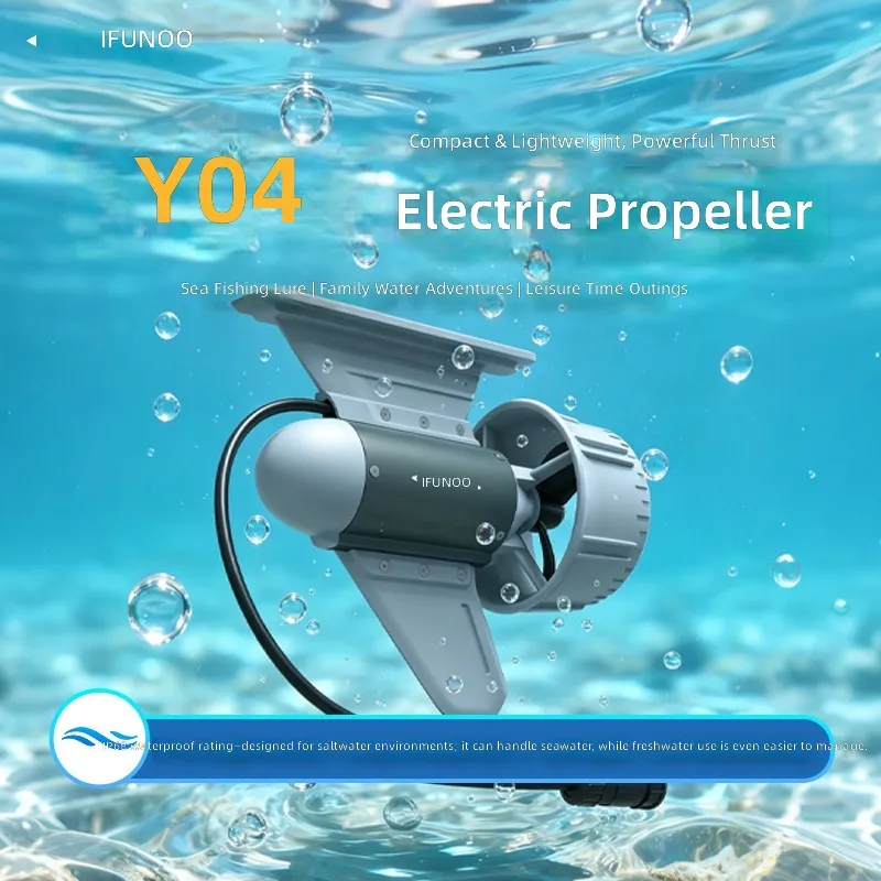 Fishing Boat Outboard Motor - 24V 330W 電動水中スラスタ、B3リチウムバッテリーボックス付き、1.2kgポータブルカヤックモーターSUP推進システム