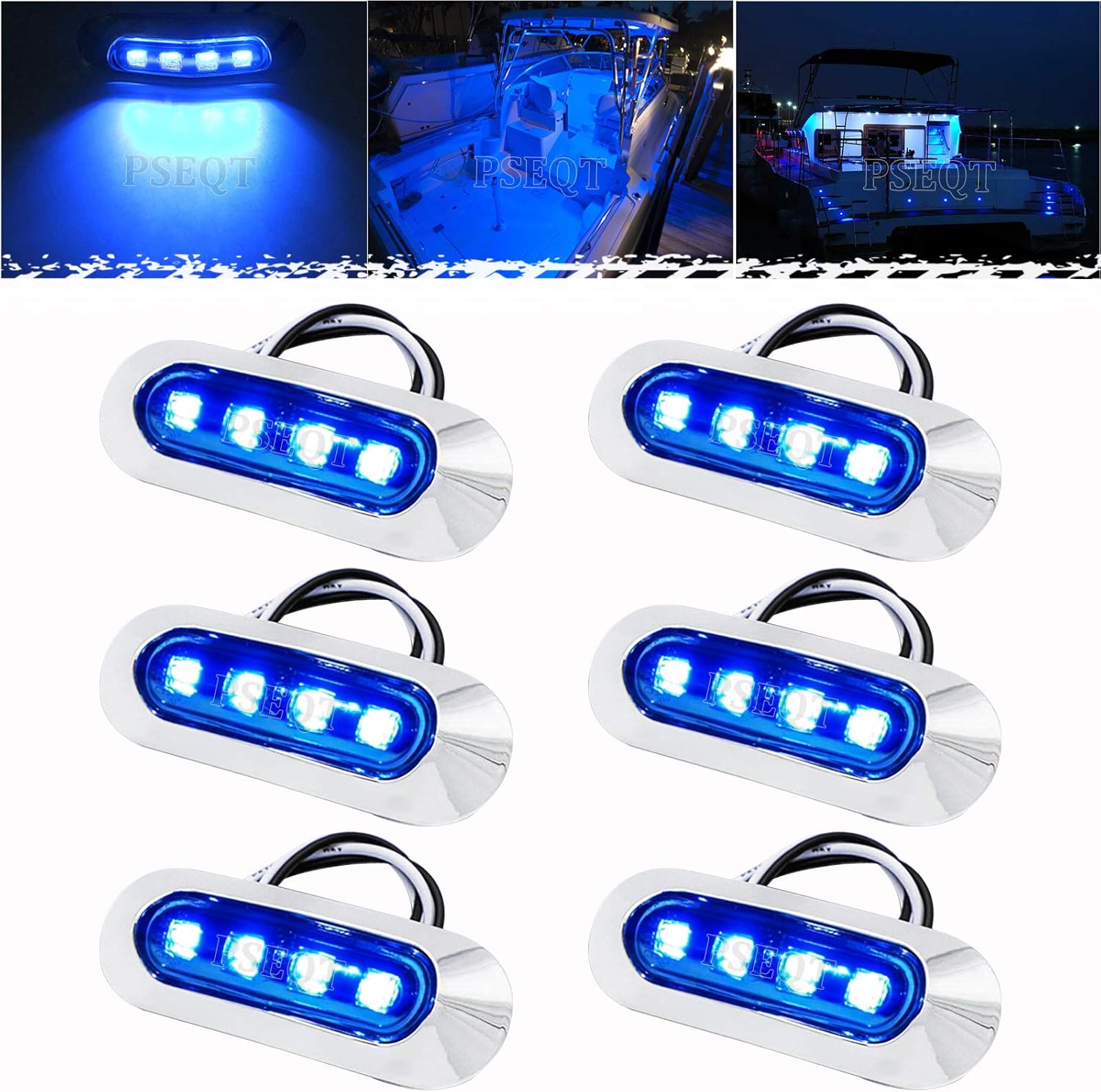 Fishing Boat Navigation Light - 3.8防水ボートマリンLEDライト、室内デッキライト、ナビゲーショントランサム船尾キャビン照明、ポンツーンフィッシング用