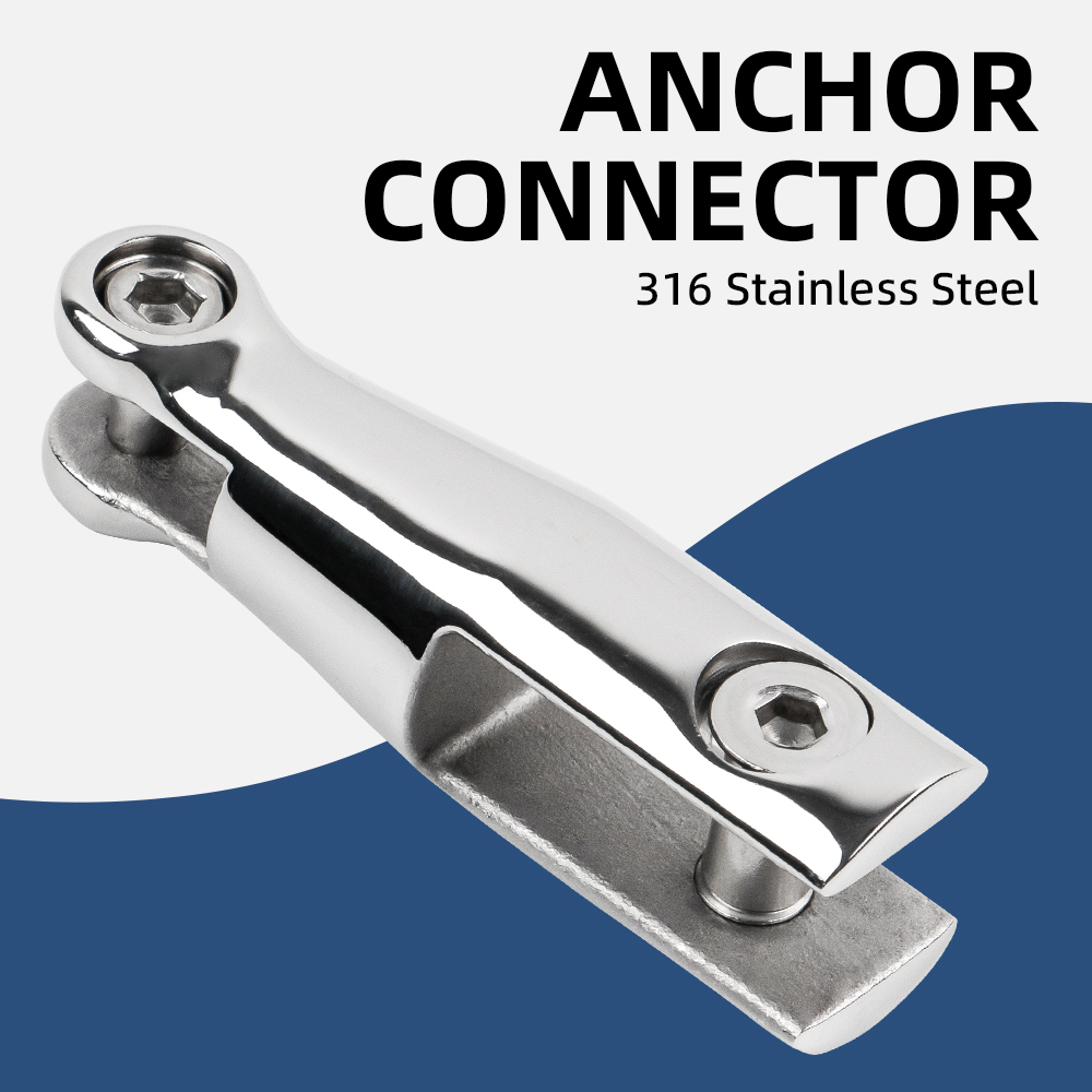 Fishing Boat Anchor - 316 ステンレス鋼マリンハードウェアヨットスピードボート漁船用 6-8MM アンカーリンク 1 つのアンカーコネクタ