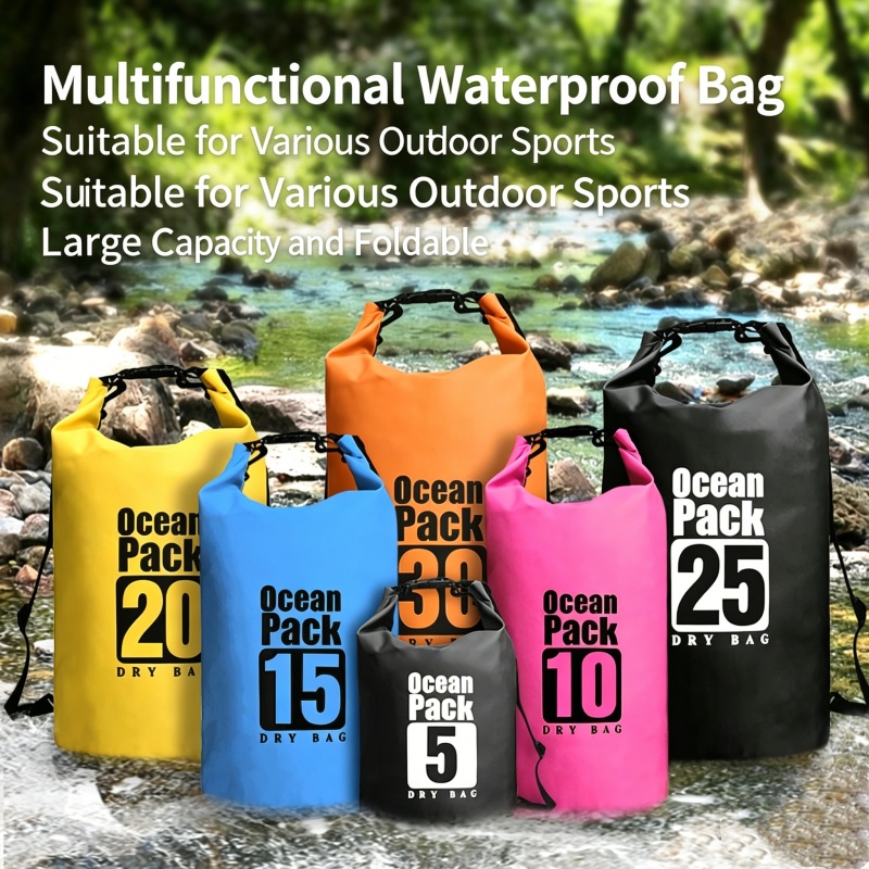 Fishing Boat Oar - 水泳用防水ドライバッグ 5L/10L/20L/30L アウトドアビーチスポーツ収納バッグ カヤック、水泳、釣り、ラフティング、フローティング用