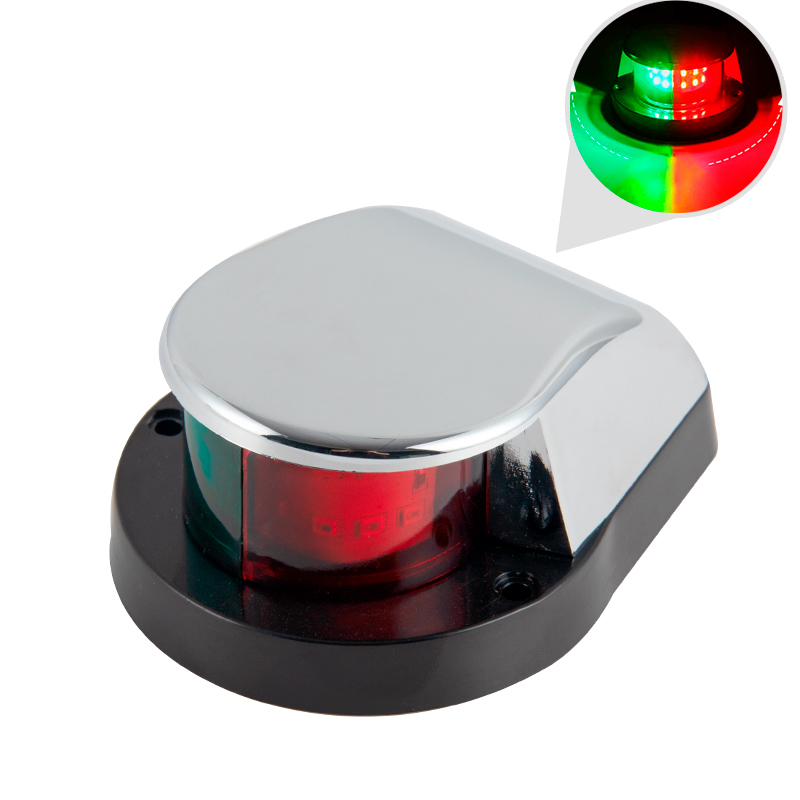 Fishing Boat Navigation Light - 12V LED マリンナビゲーションライト 2 色赤緑白バウライト防水 IP67