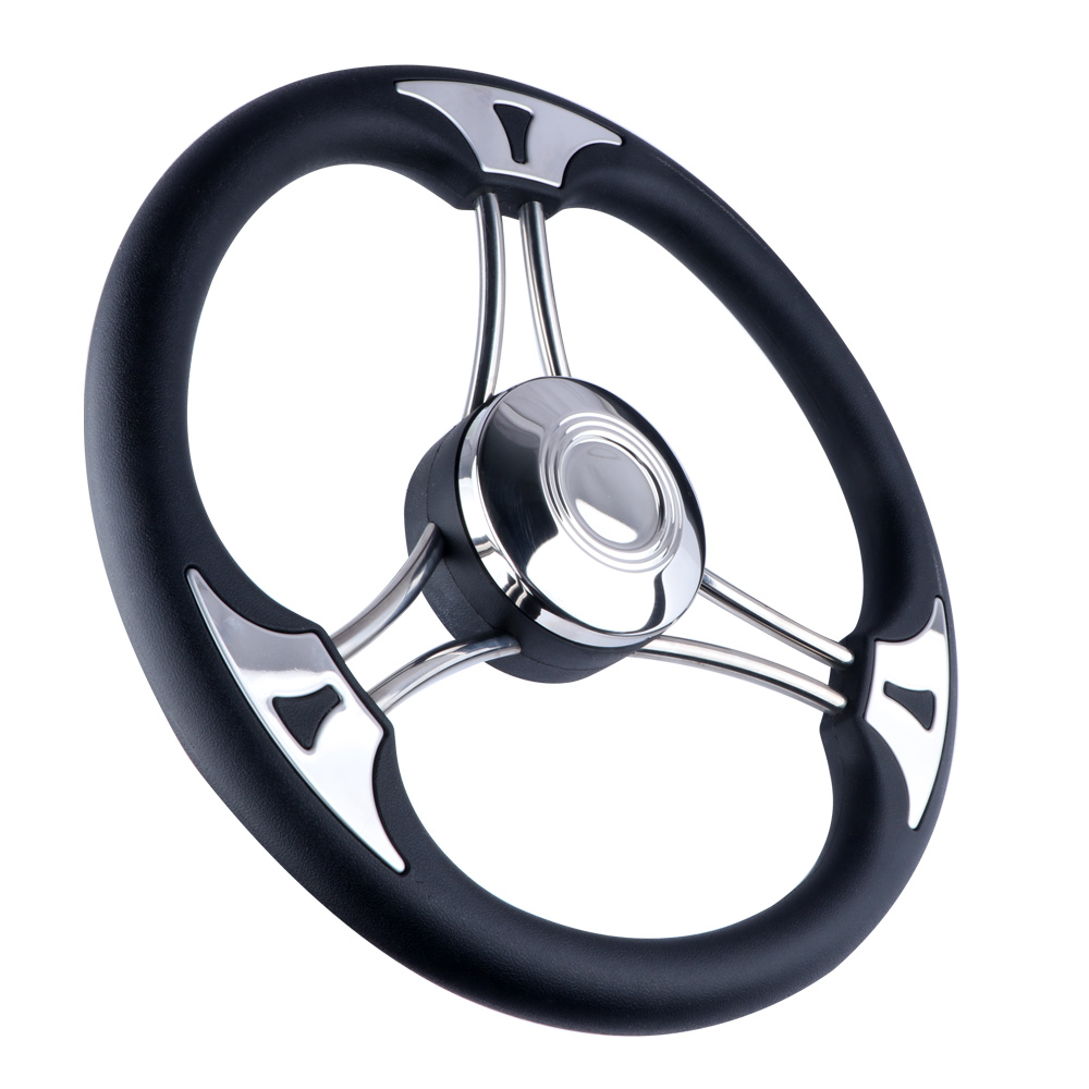 Fishing Boat Steering Wheel - ANDYMARINE 13.5 インチ ステンレス鋼 3 スポーク