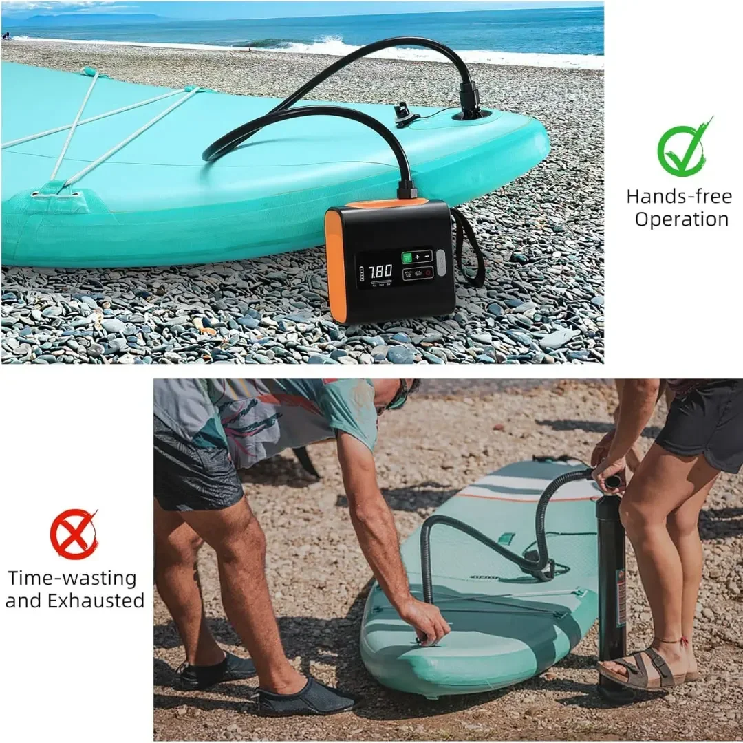 ポータブル屋外キャンプ用エアポンプ SUPエアポンプ 22P - Fishing Boat Oar のレビューと価格