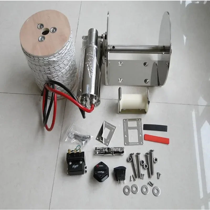 船舶用機器 1000W 316ステンレス鋼ドラムアンカーウィ - Fishing Boat Anchor Winch のレビューと価格