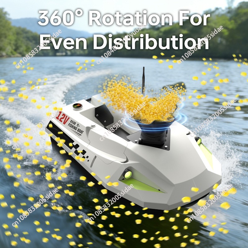 360度回転可能な充電式RCベイトスプレッダーディスペンサー - Fishing Boat Anchor Winch のレビューと価格