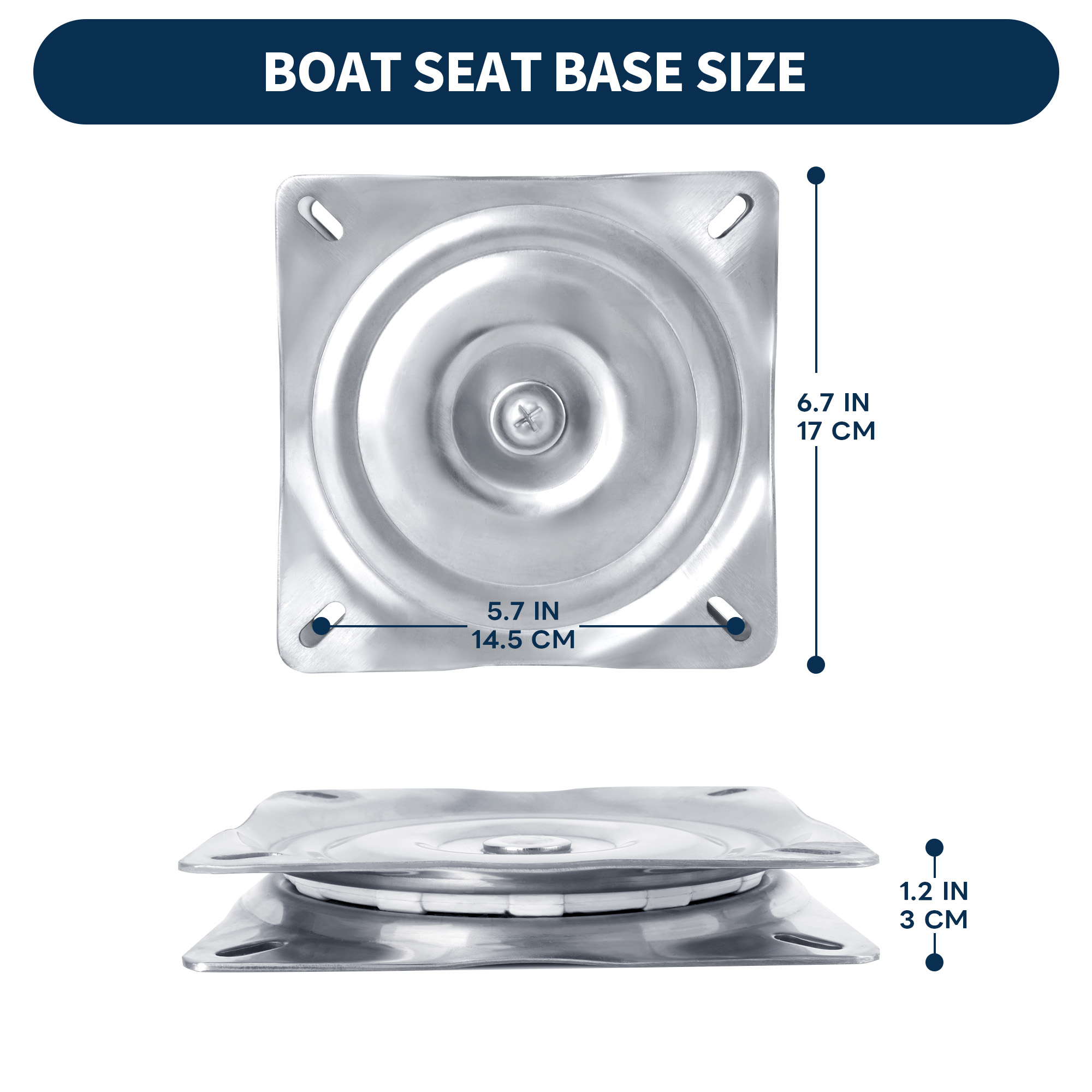 ボートシートスイベル、316ステンレス鋼シートスイベルプレー - Fishing Boat Steering Wheel のレビューと価格