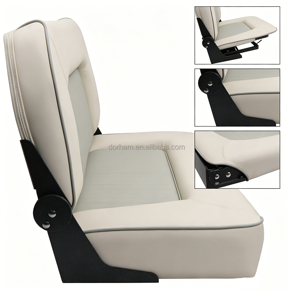 マリンダブル折りたたみ式ベンチシート、ローバック、高密度クッ - Fishing Boat Seat のレビューと価格