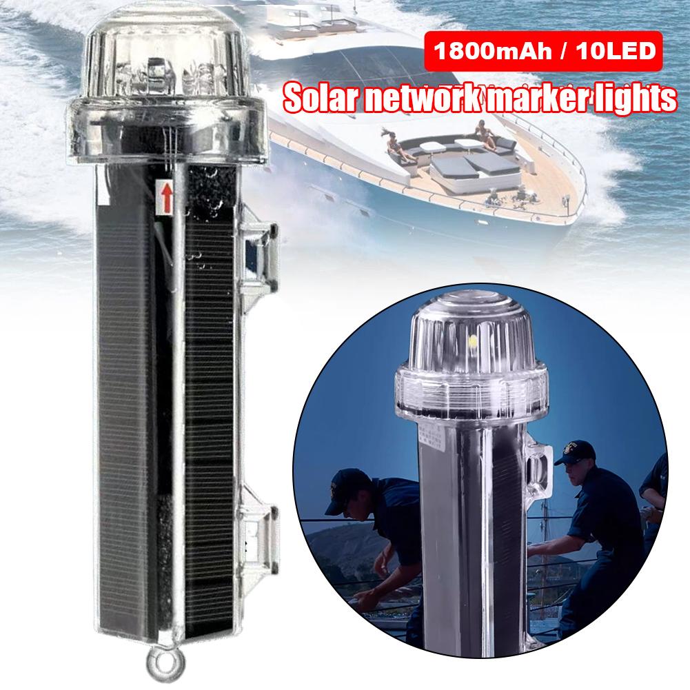 新しいソーラーオーシャンシグナルライト航海信号灯防水フラッシ - Fishing Boat Navigation Light のレビューと価格