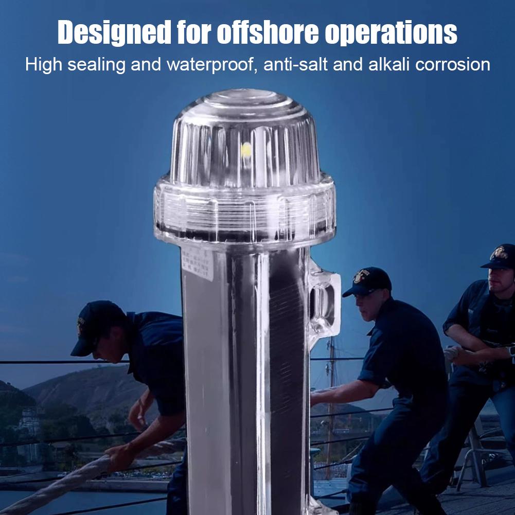 新しいソーラーオーシャンシグナルライト航海信号灯防水フラッシ - Fishing Boat Navigation Light のレビューと価格