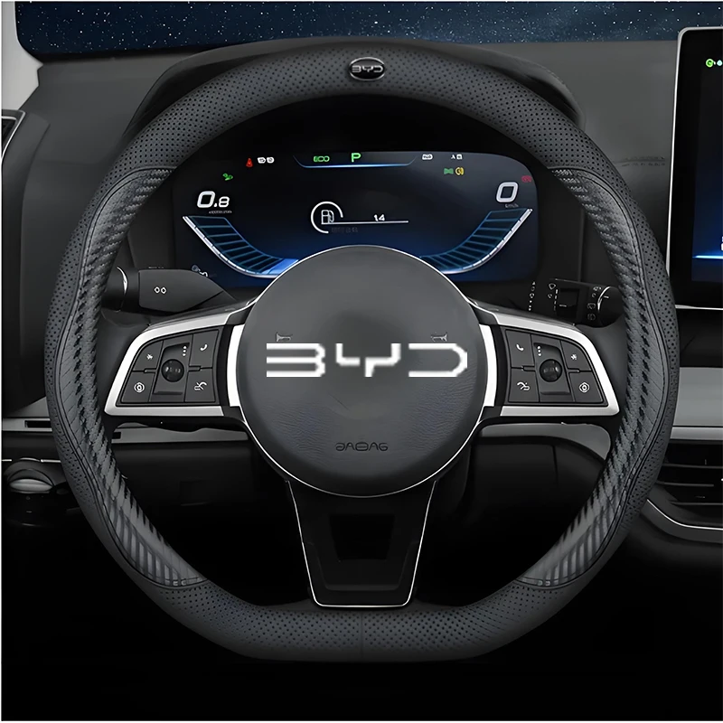 38cm D型レザーカーステアリングホイールカバー、BYD  - Fishing Boat Steering Wheel のレビューと価格