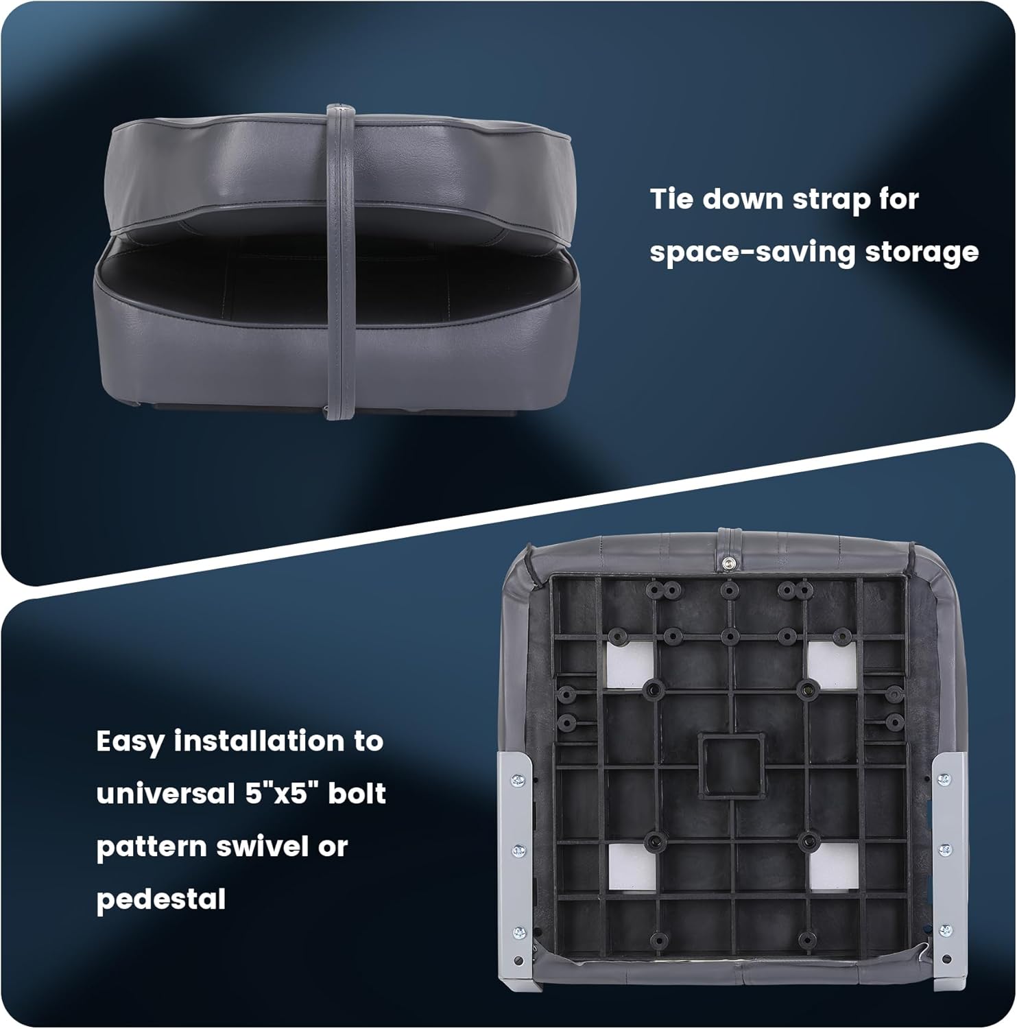 2パック折りたたみ式ボートシート、ハイバックフィッシングボー - Fishing Boat Seat のレビューと価格